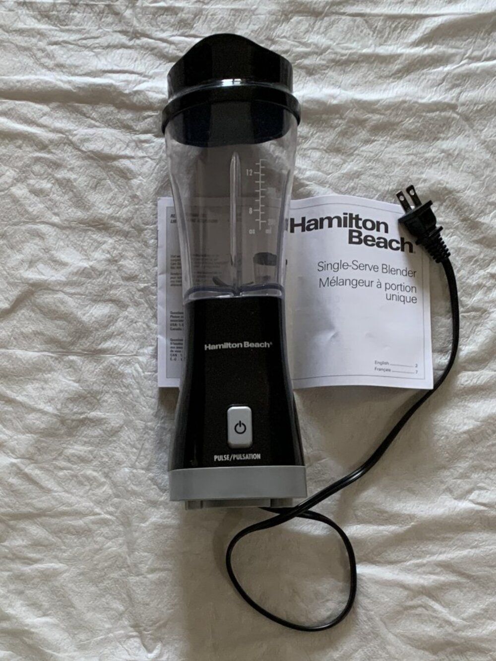 Hamilton Beach Personal Blender with Travel Lid - Smoothie Maker Model #51109CR